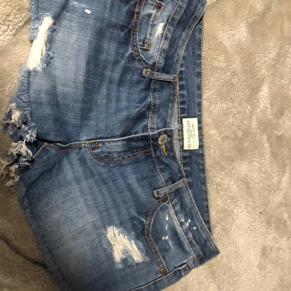 Aeropostale low rise blue Jean shorts size 9/10